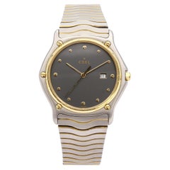 Reloj de cuarzo para hombre Ebel Sport Classic bicolor de acero inoxidable y oro de 18 quilates