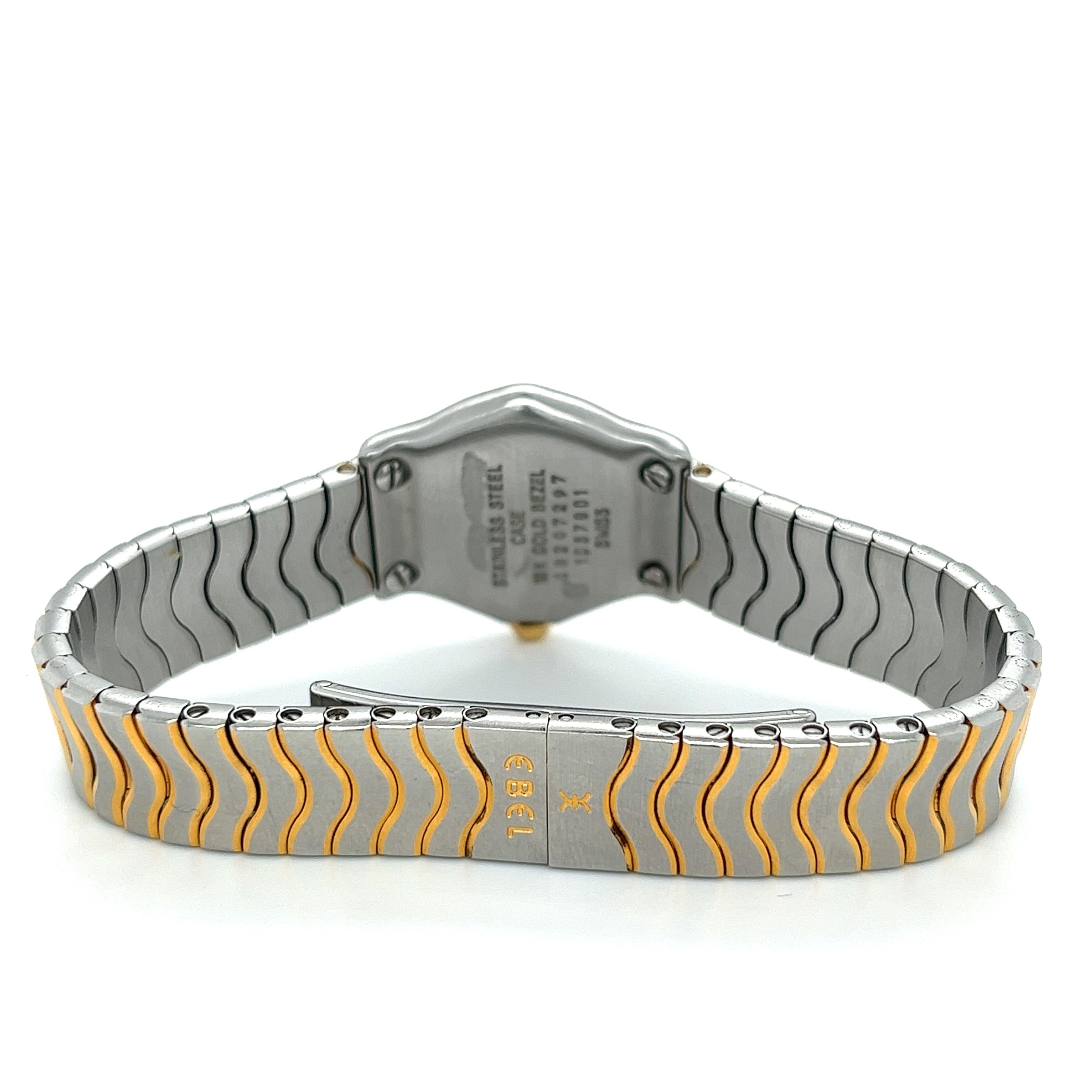 Ebel Sport Classique Acero inoxidable y bisel de oro de 18 quilates Reloj de señora en Bueno Estado en Miami, FL