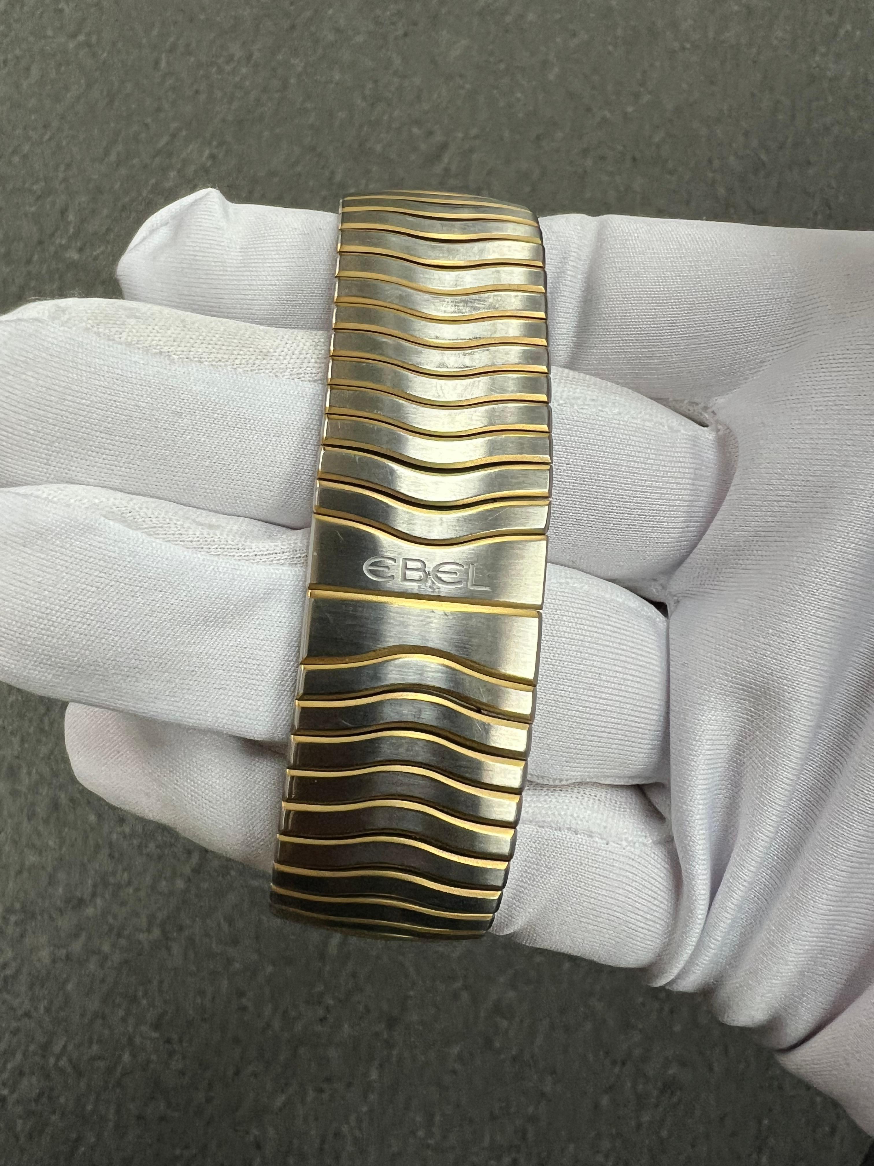 Ebel Sports Classic 41 mm, orologio da polso al quarzo in acciaio e oro giallo 18 carati in vendita 5