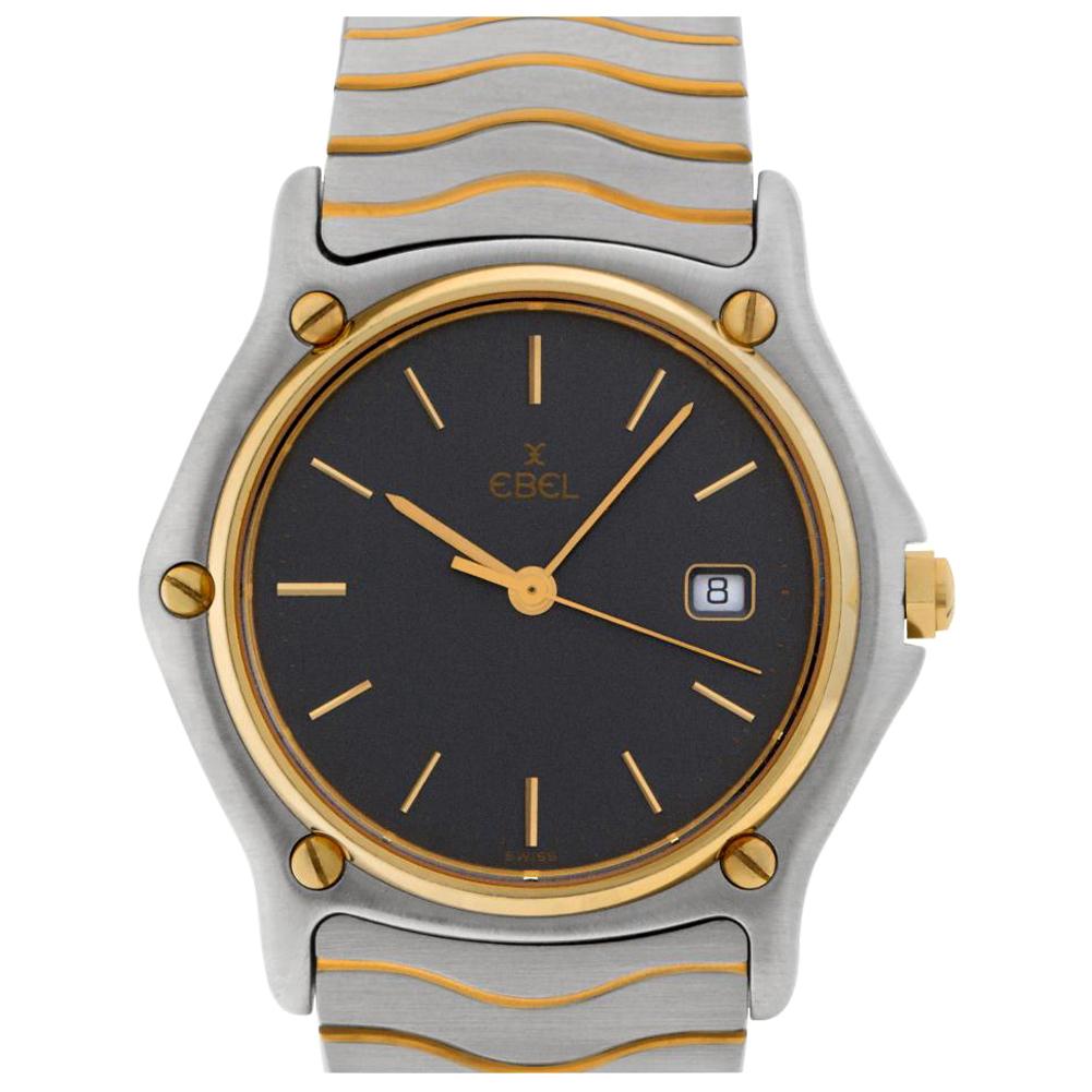 Ebel Sportwave 4028 18 Karat and Steel Quartz Watch For Sale
