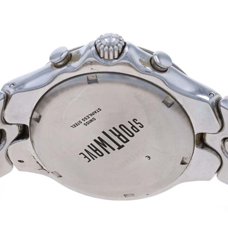 Montre Hommes Ebel Sportwave Chronograph E9251642 Acier inoxydable Quartz 1 an d'ancienneté en vente 2