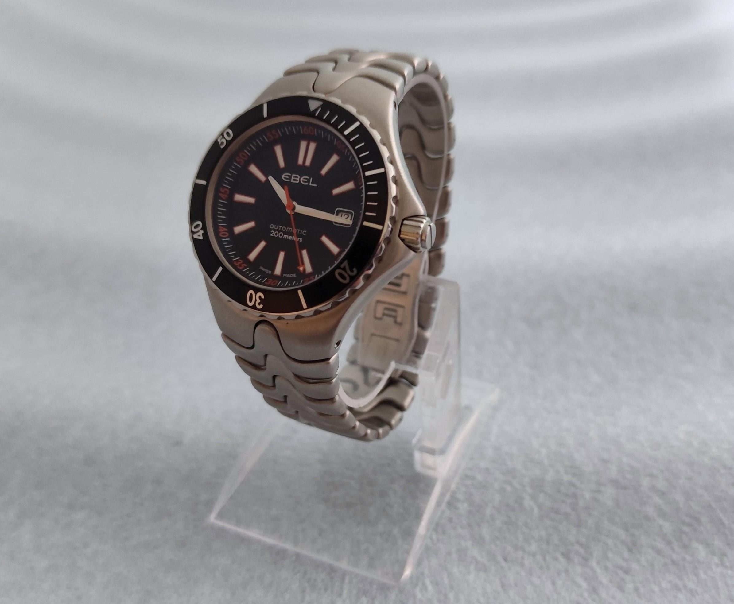 Reloj Ebel Sportwave Divers Automático E9120K51 Acero inoxidable En caja en venta 15