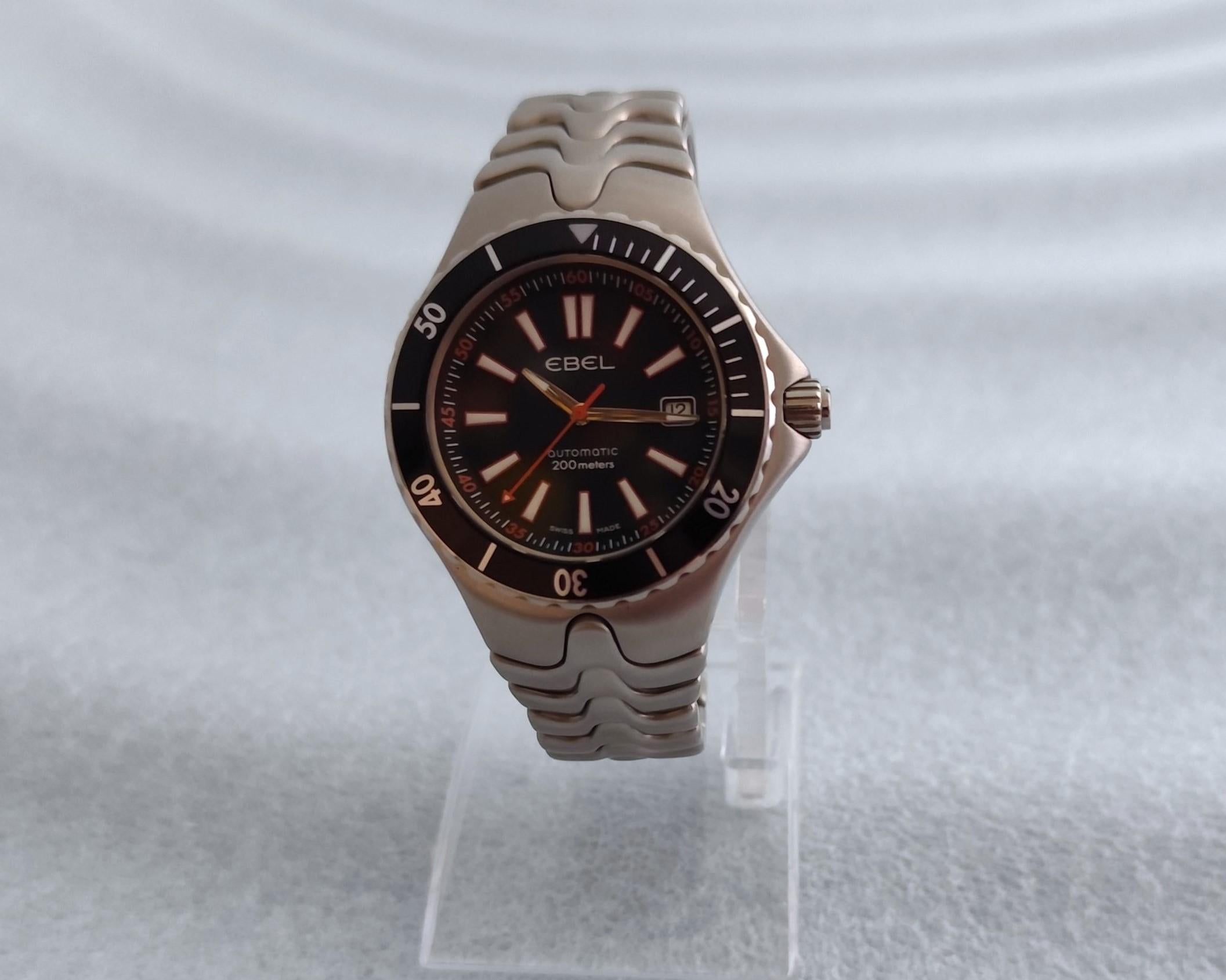 Reloj Ebel Sportwave Divers Automático E9120K51 Acero inoxidable En caja en venta 16