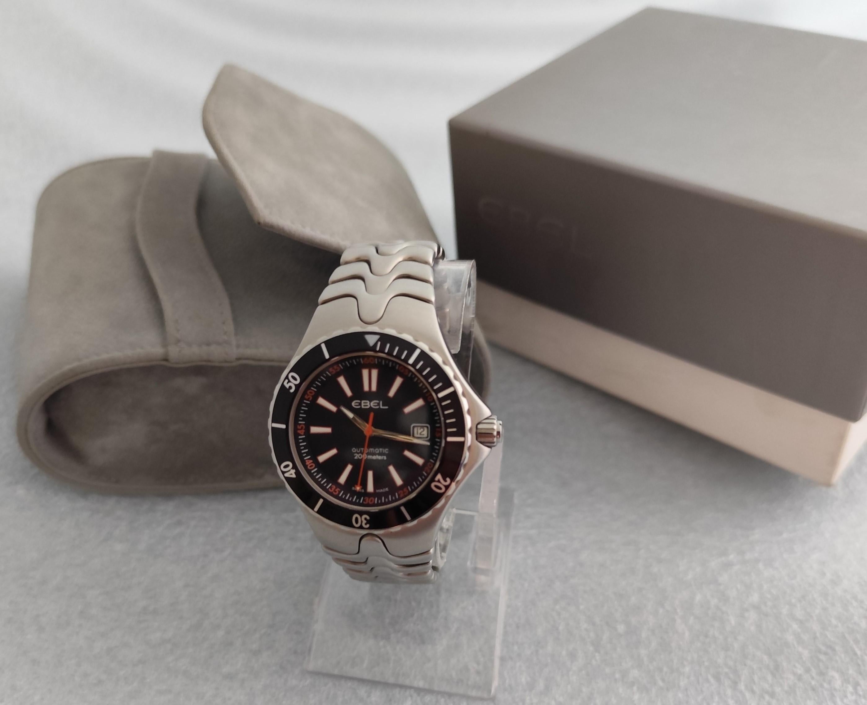 De los hombres Reloj Ebel Sportwave Divers Automático E9120K51 Acero inoxidable En caja en venta