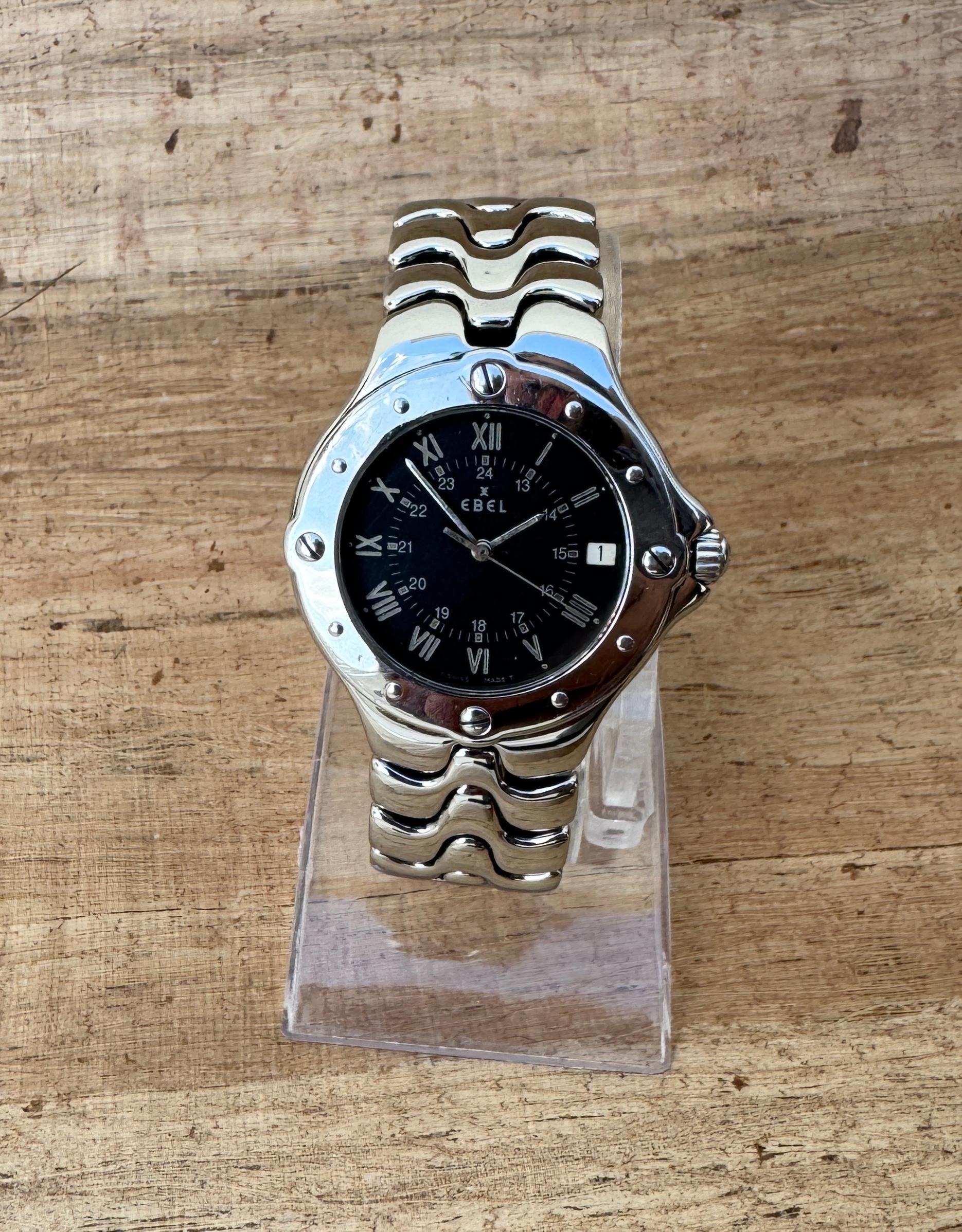 Ebel Sportwave E9187632 Herrenuhr aus Edelstahl im Angebot 7