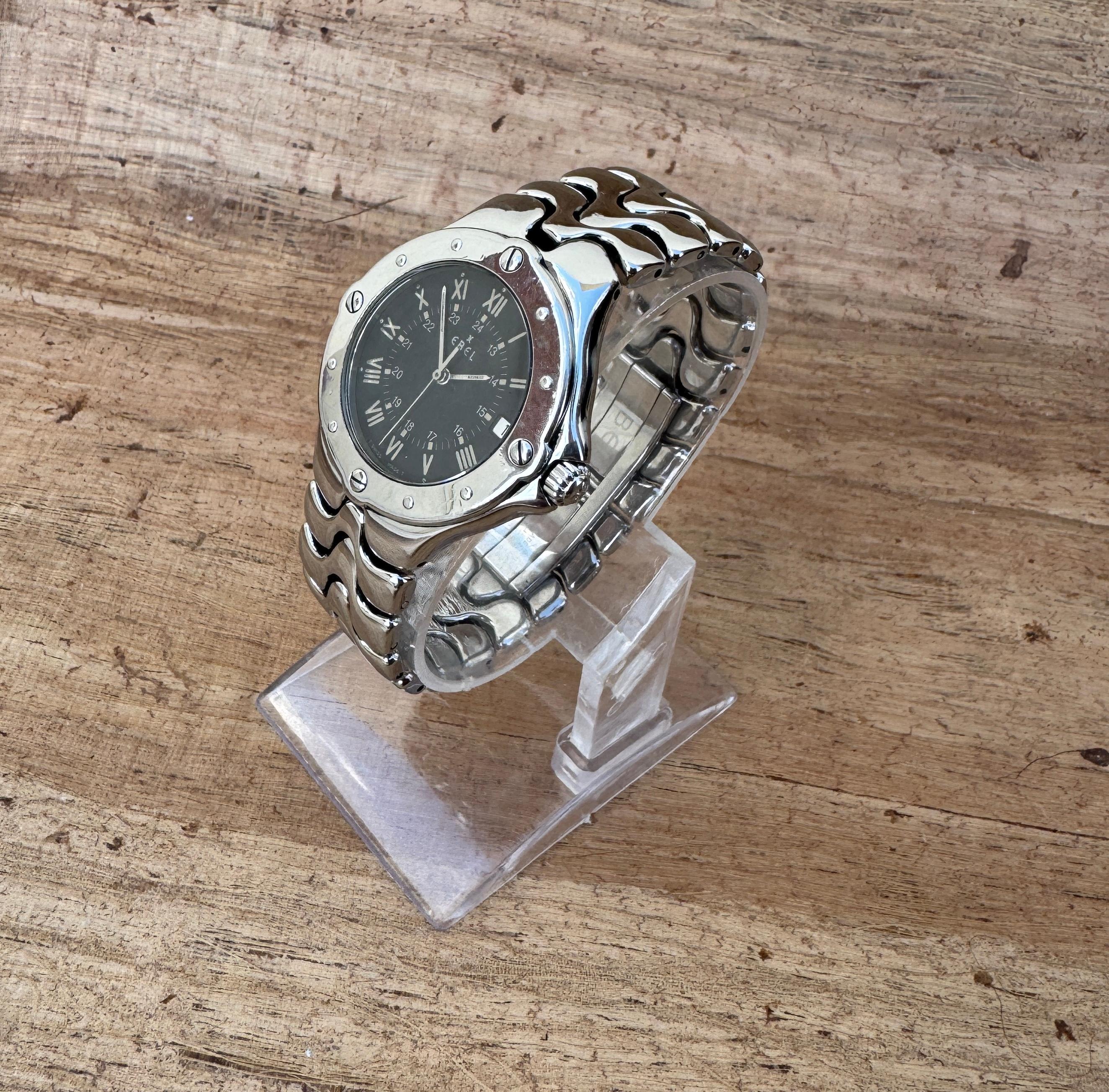 Ebel Sportwave E9187632 Herrenuhr aus Edelstahl im Angebot 8