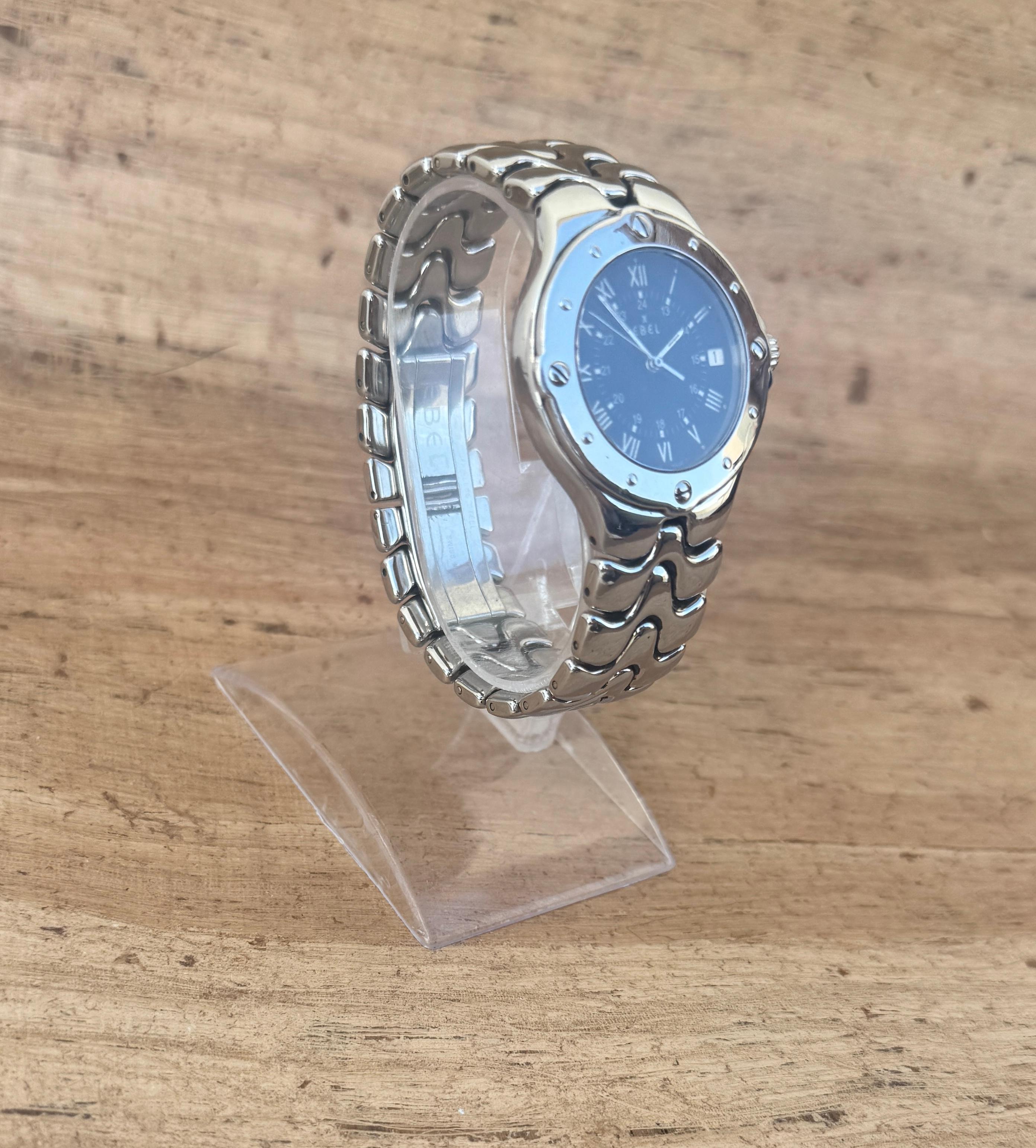 Ebel Sportwave E9187632 Herrenuhr aus Edelstahl im Angebot 10