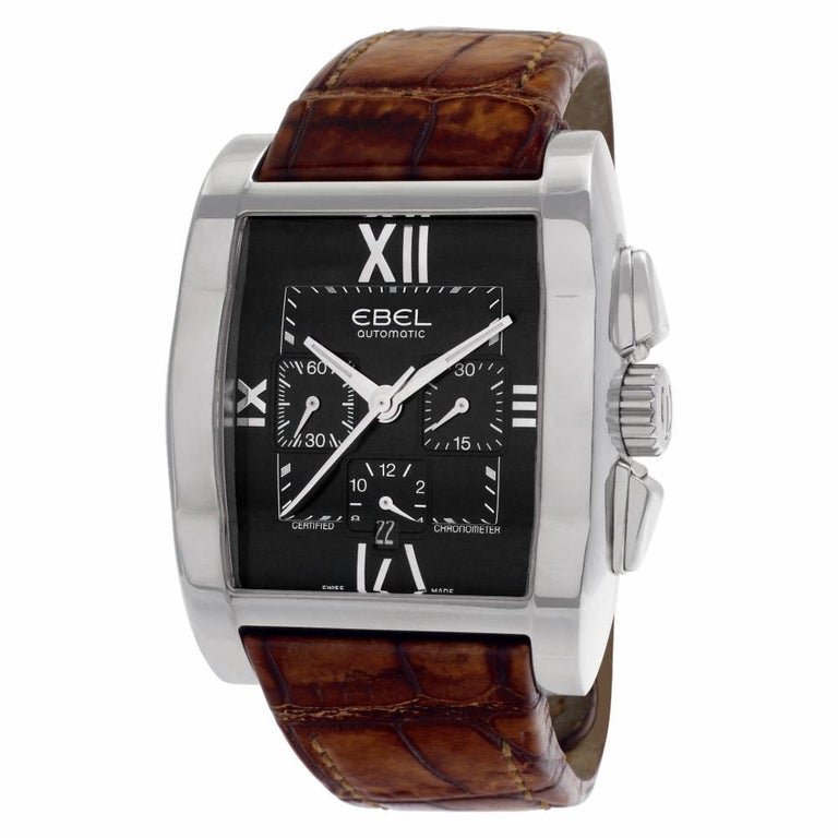 Ebel Tarawa 9137j40, Black Dial, Certified and Warranty at 1stDibs