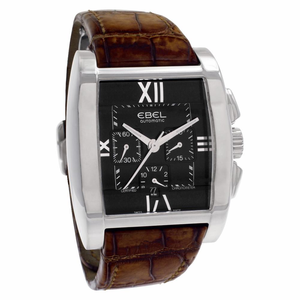 Contemporary Ebel Tarawa 9137j40, Black Dial, Certified and Warranty