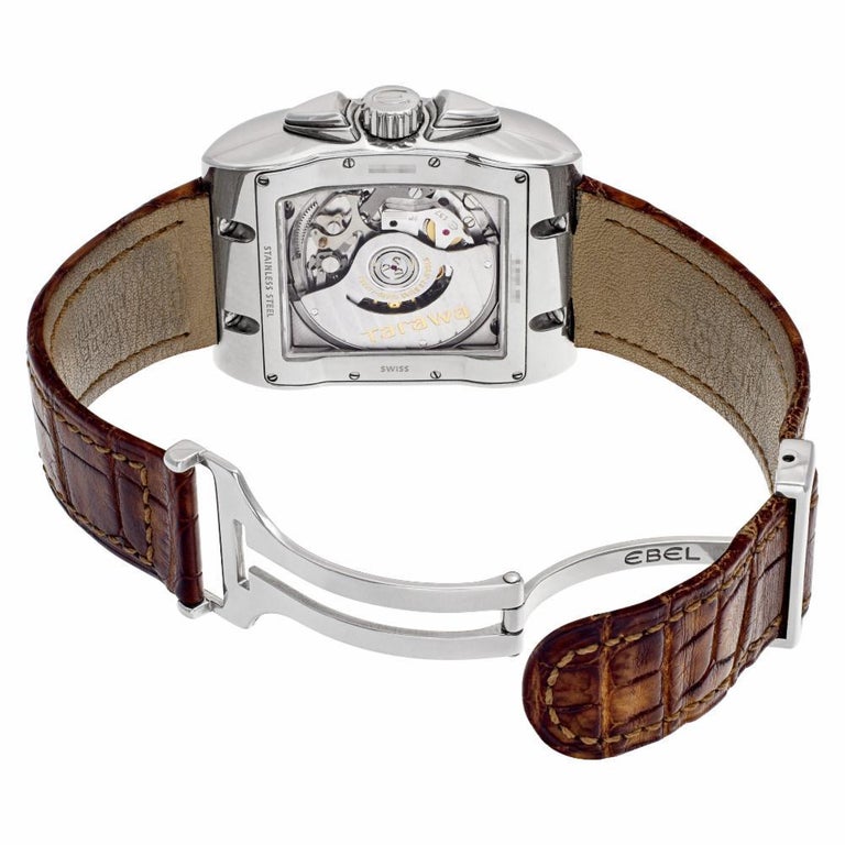 Ebel Tarawa 9137j40, Black Dial, Certified and Warranty at 1stDibs