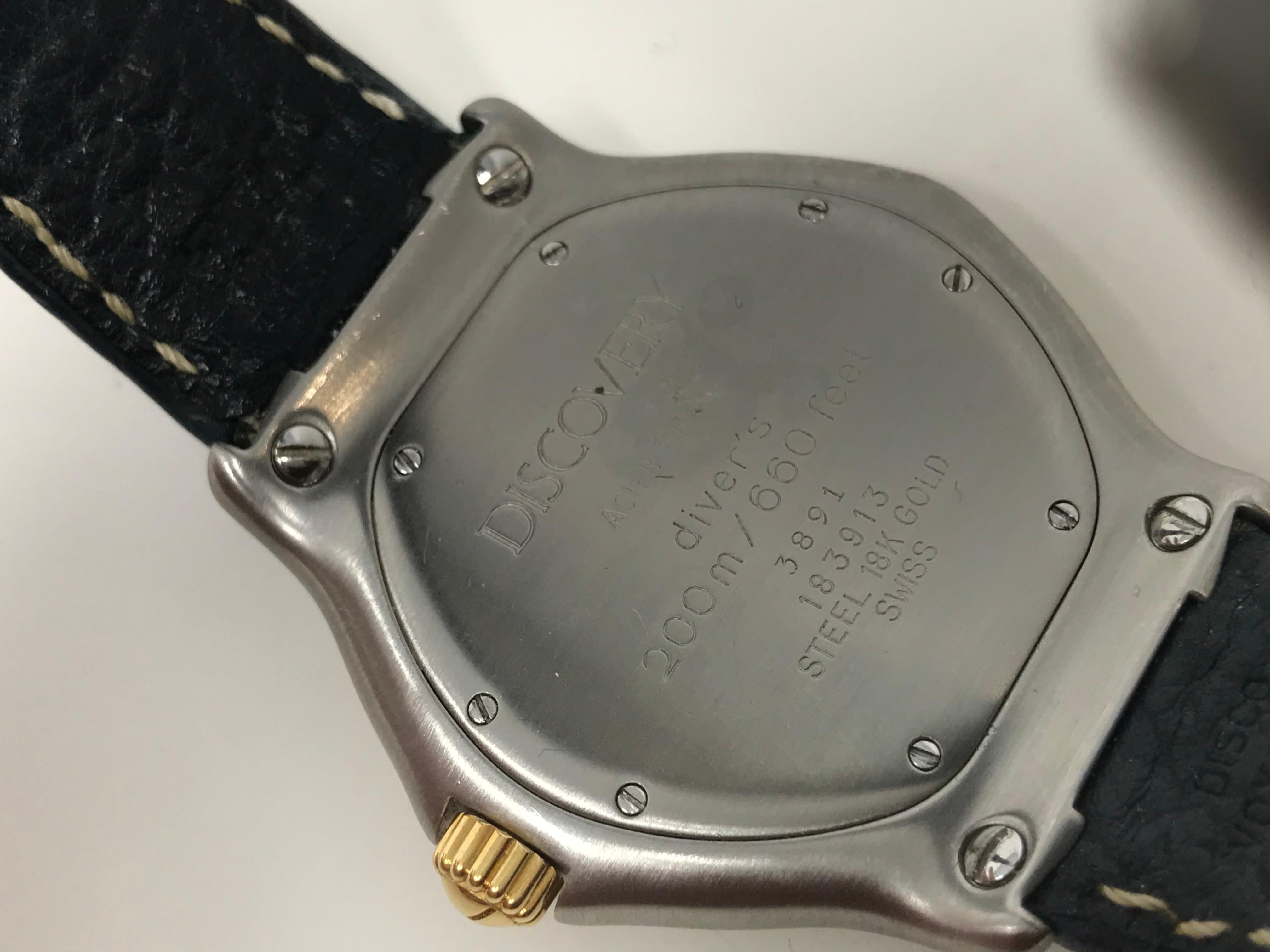 Ebel Two Tone Discovery Diver’s Quartz Watch Steel & 18k 2