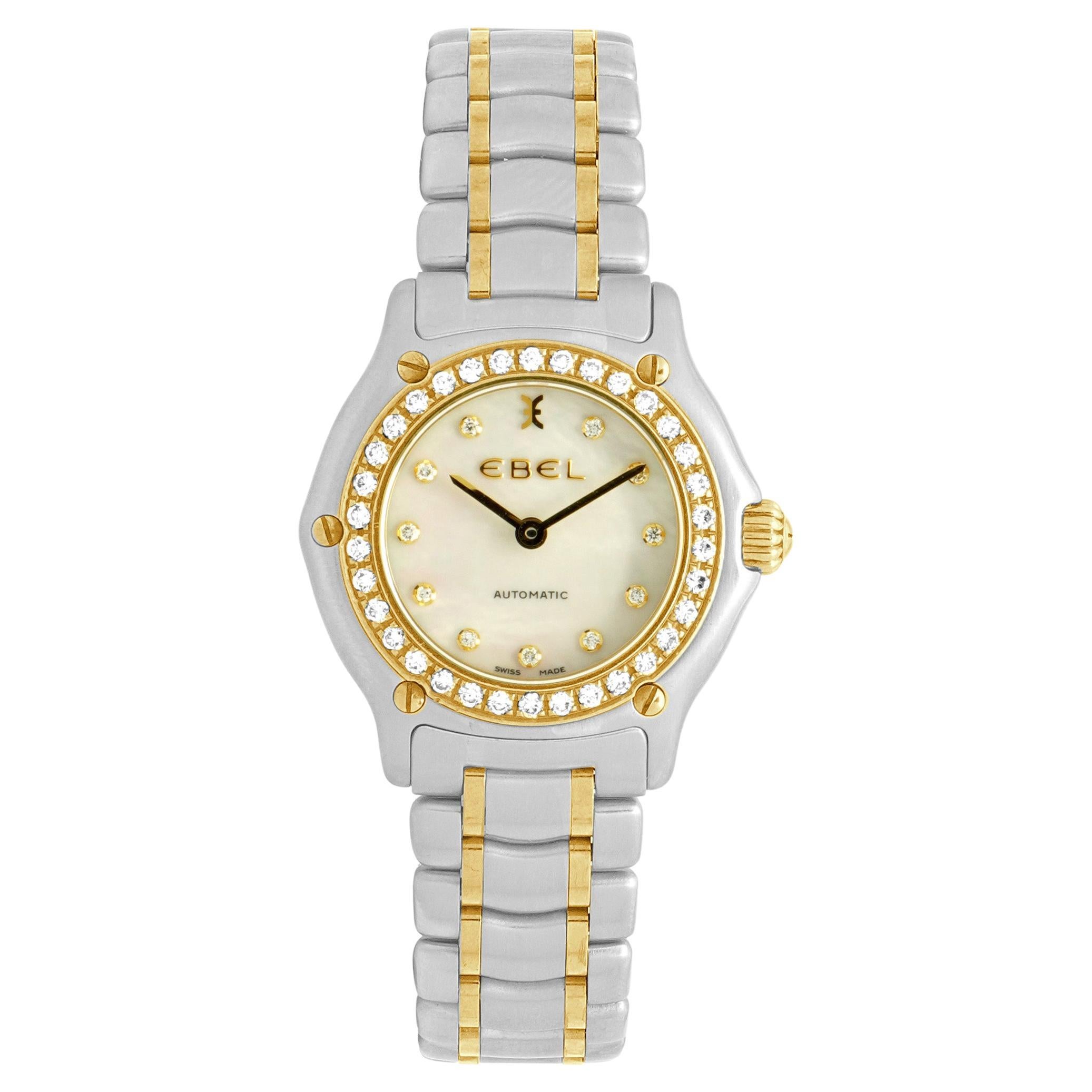 Ebel Or jaune bicolore 1911 Dames 27mm