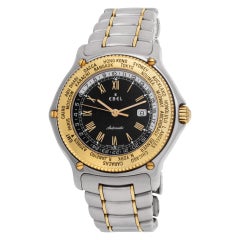 Ebel Voyager 18k Edelstahl-Armbanduhr Ref 1124913