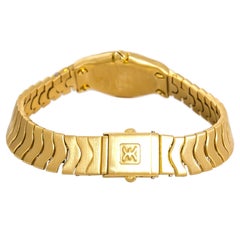 Ebel Wave 866901 Women’s Quartz 18 Karat Yellow Gold Watch Ivory Dial