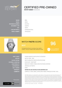 Ebel Wave E9187F41, White Dial, Certified and Warranty