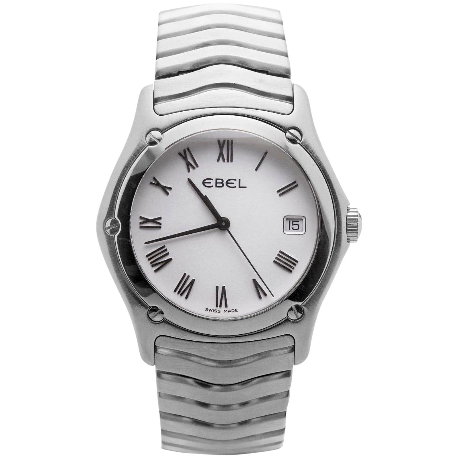 Ebel Wave E9187F41 With 7 mm Band, Stainless-Steel Bezel & White Dial