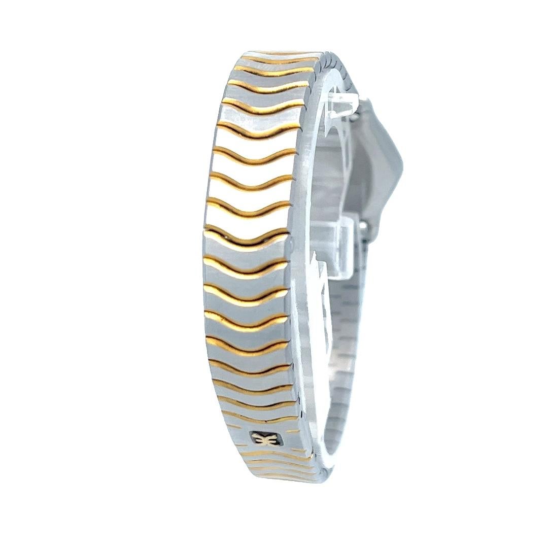 Brilliant Cut Ebel Wave Mini Two-Tone 23mm Quartz Watch For Sale
