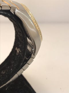 Ebel Wave Pave Diamond Dial & Bezel Steel & Gold Ladies Bracelet Watch 1216285