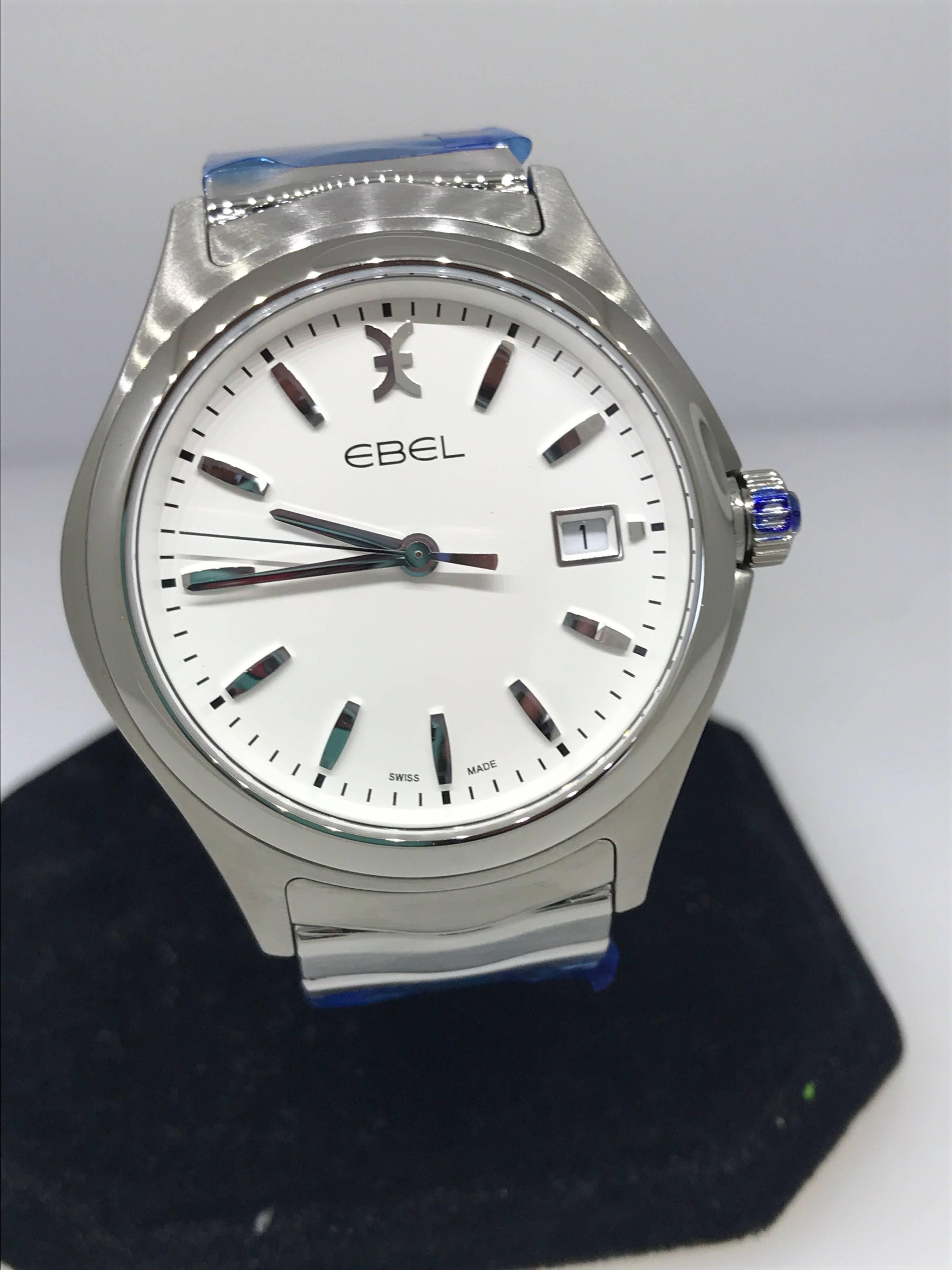 Ebel Wave Men's Watch

Model Number: 1216201

100% Authentic

Brand New

Comes with original Ebel box, warranty card and instruction manual

Stainless Steel Case & Braclet

White Dial

Date Indicator

Case Size: 40mm

Case Thickness: 10.5mm

Water