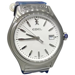 Ebel Wave Stainless Steel White Dial Men's Bracelet Watch 1216201
