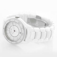Ebel X-1 Silver Dial White Ceramic Ladies Watch 1216129