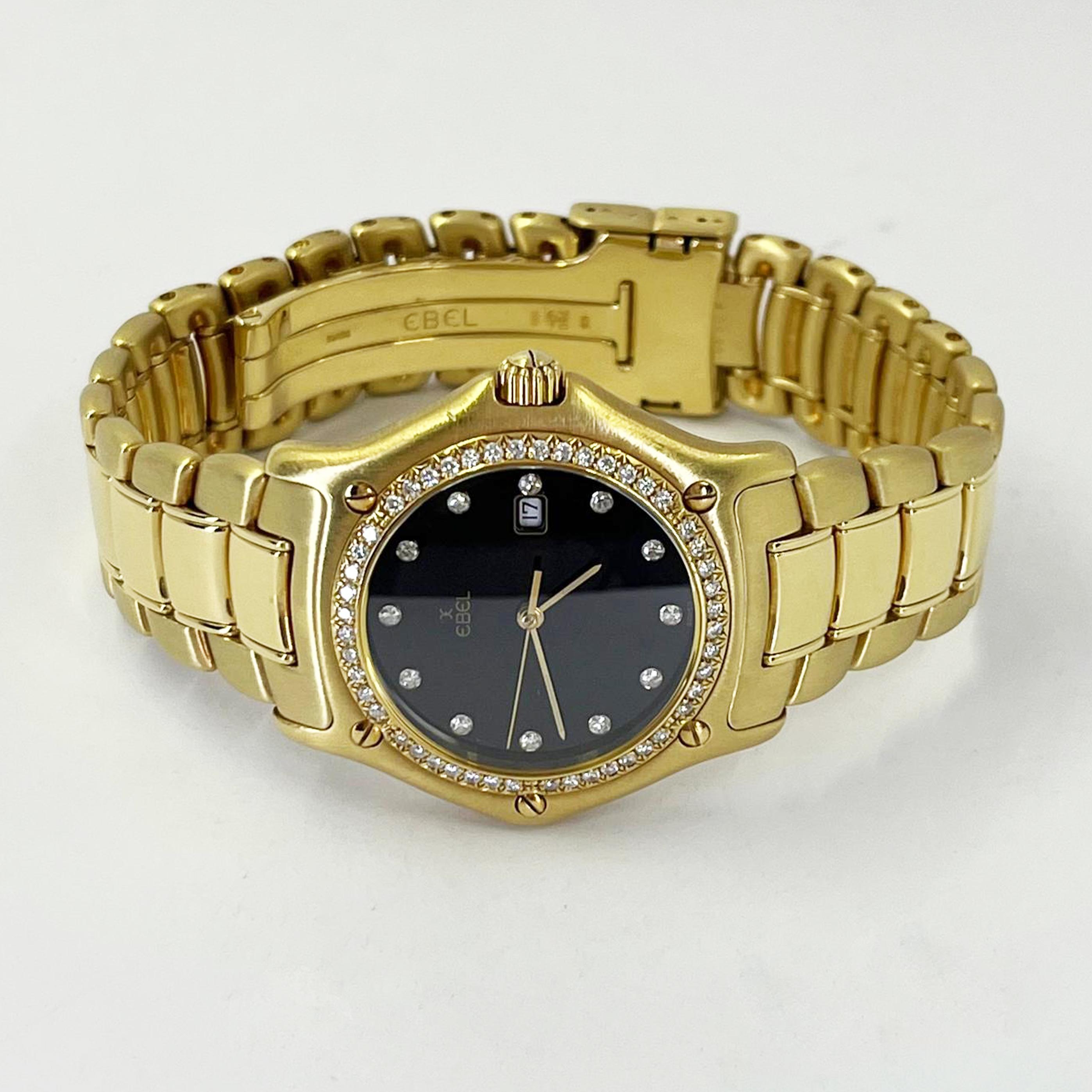 Ebel Yellow Gold 1911 Quartz Watch For Sale 1