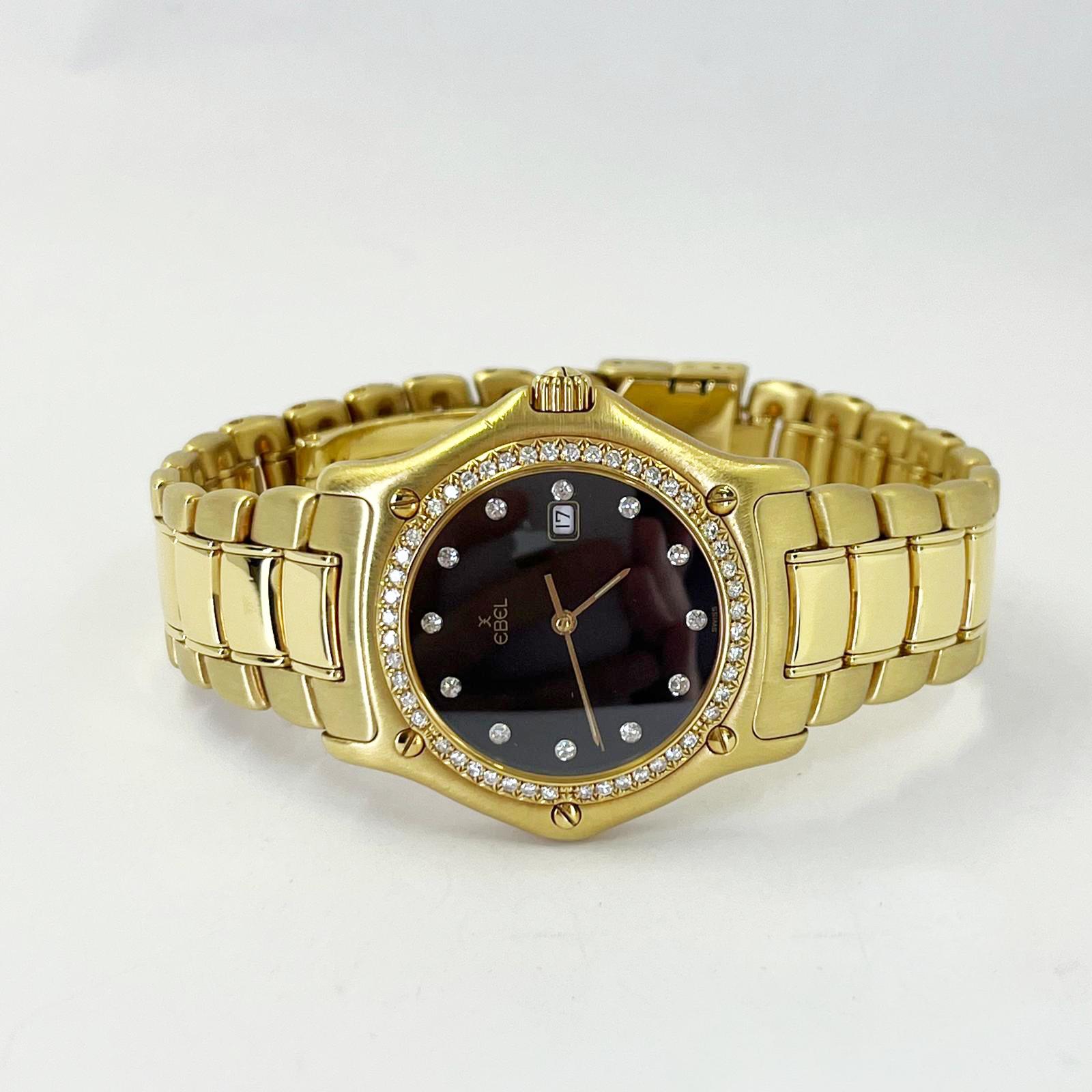 Ebel Yellow Gold 1911 Quartz Watch For Sale 2