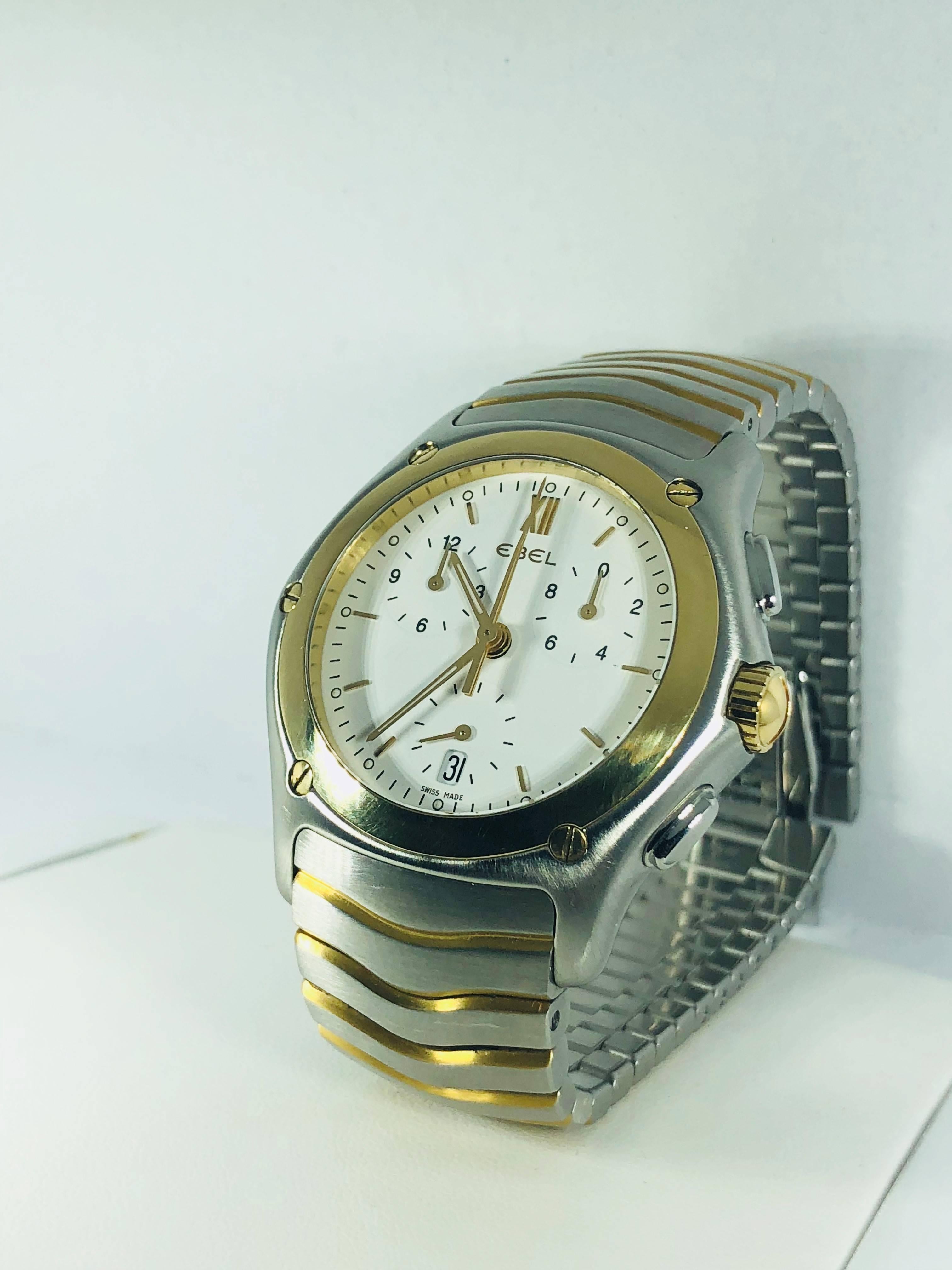 ebel classic wave chronograph