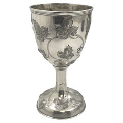 Copa de Kiddush/ Goblet de plata de Eben Cutler del siglo XIX