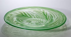 Eben Horton Green Bowl, American Studio Art Glass, 1996