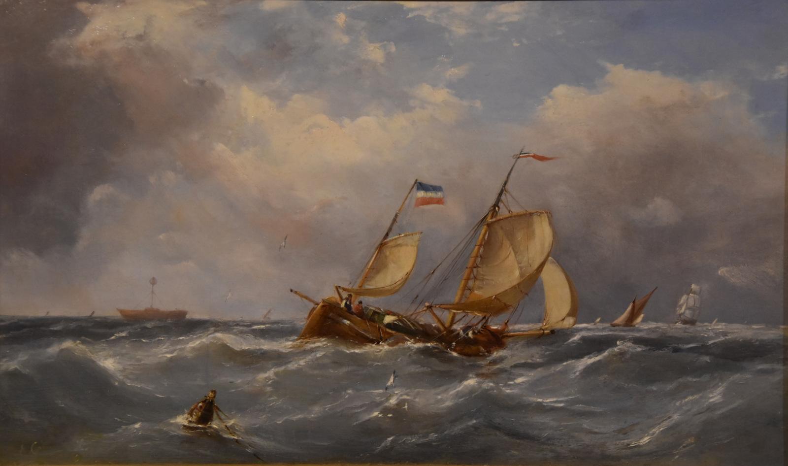 Paire de peintures à l'huile de Ebeneezer Colls 