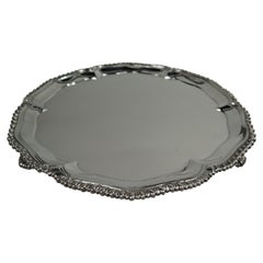 Plateau anglais géorgien de style Ebenezer Coker en argent sterling, 1769