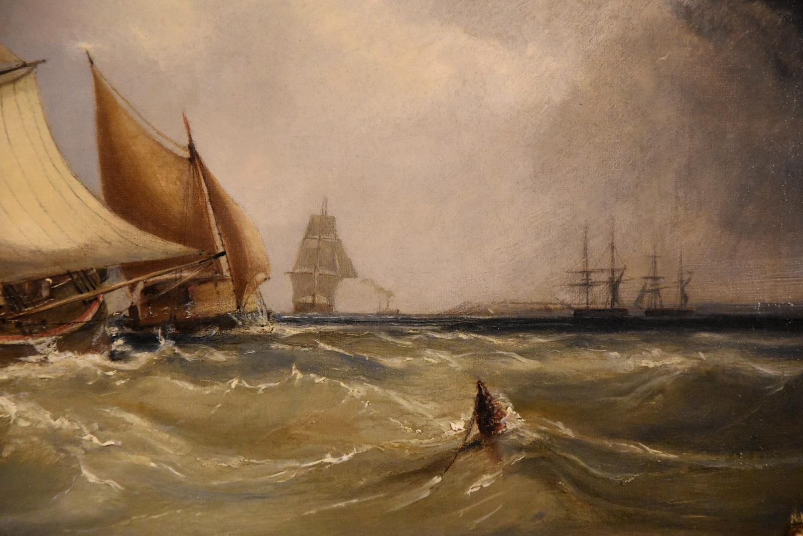 Oil Painting by Ebenezer Colls Seascape 