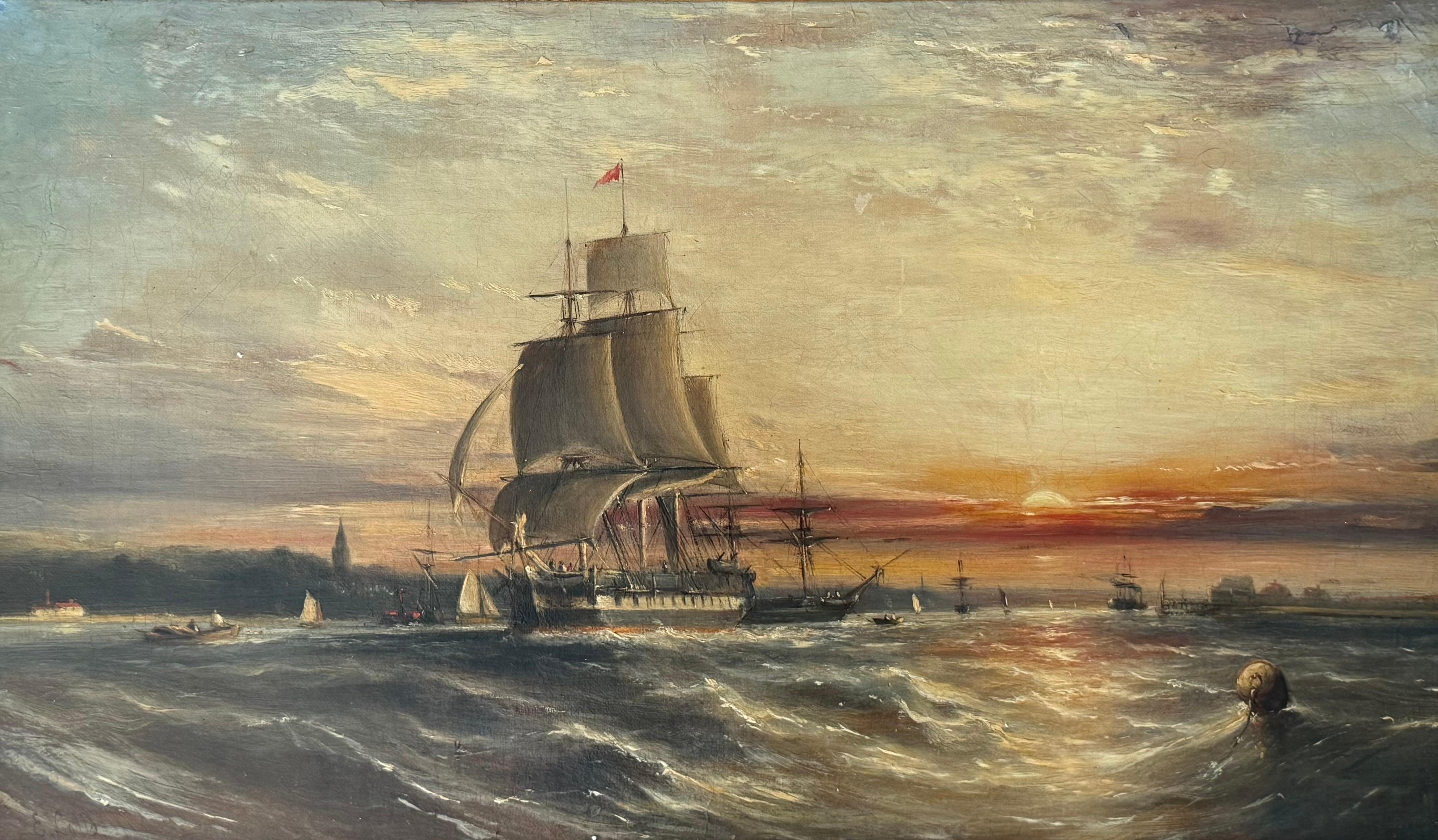 "Schifffahrt in Southampton Water"