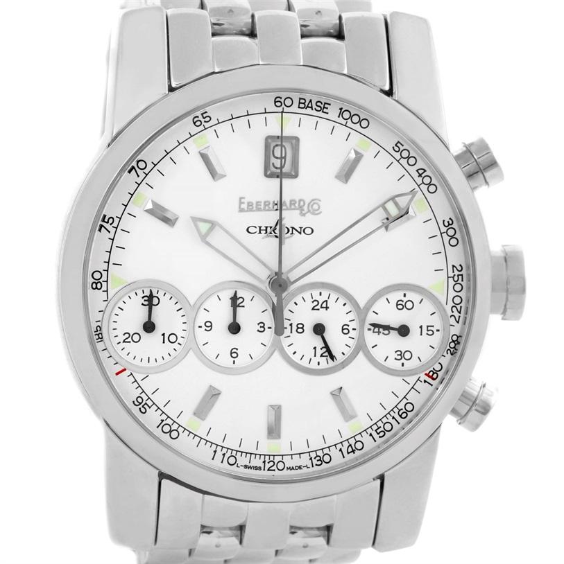 Eberhard Chrono 4 Stainless Steel Chronograph Men's Watch 31041 1