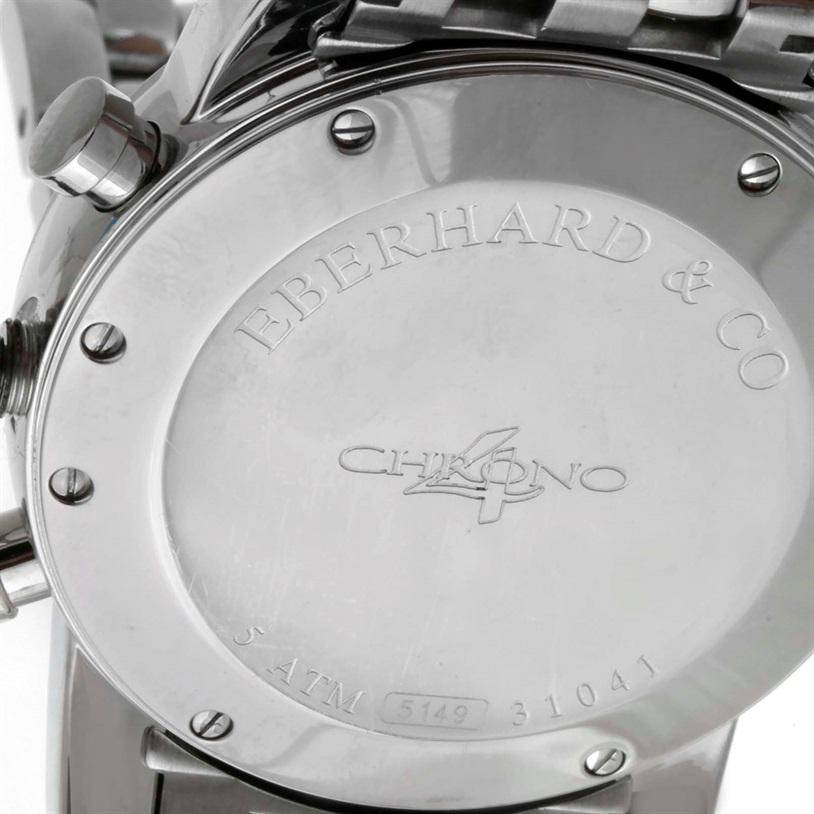 Eberhard Chrono 4 Stainless Steel Chronograph Men's Watch 31041 3