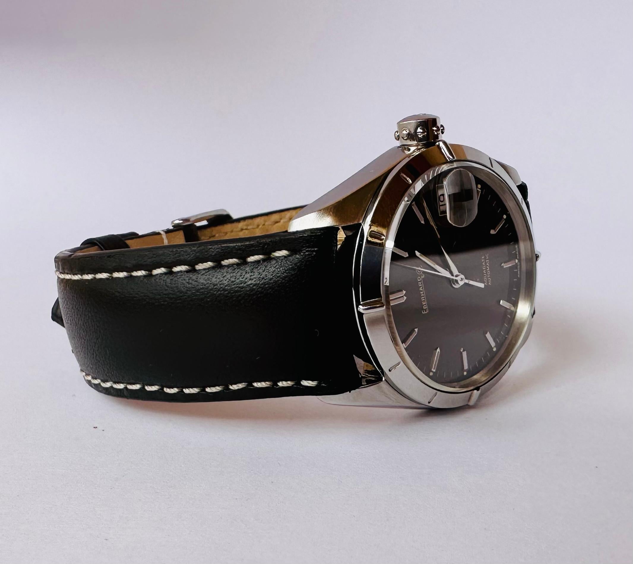 Eberhard & Co. Aquadate Automatic Ref 41007-A Date Men's Watch For Sale 5