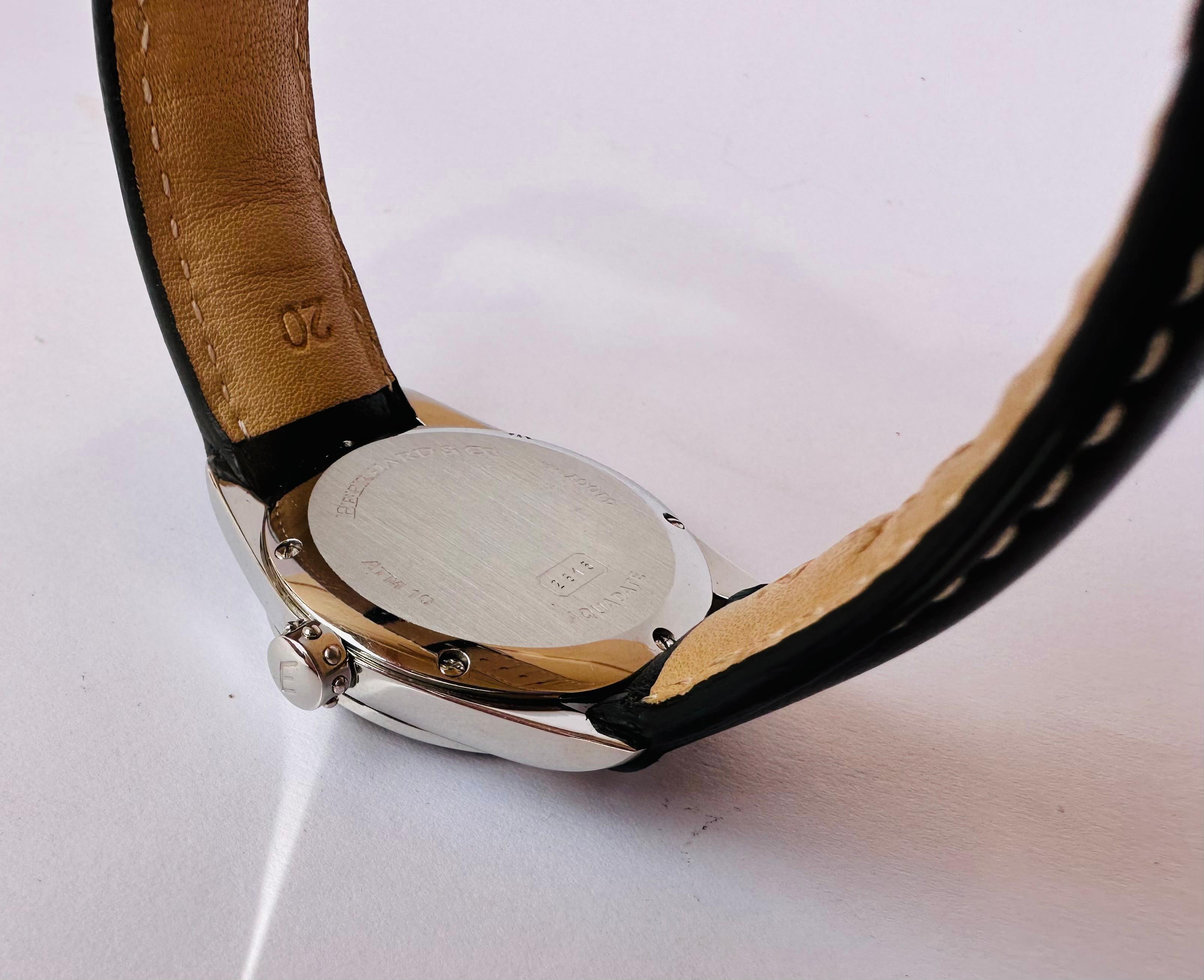 Eberhard & Co. Aquadate Automatic Ref 41007-A Date Men's Watch For Sale 7