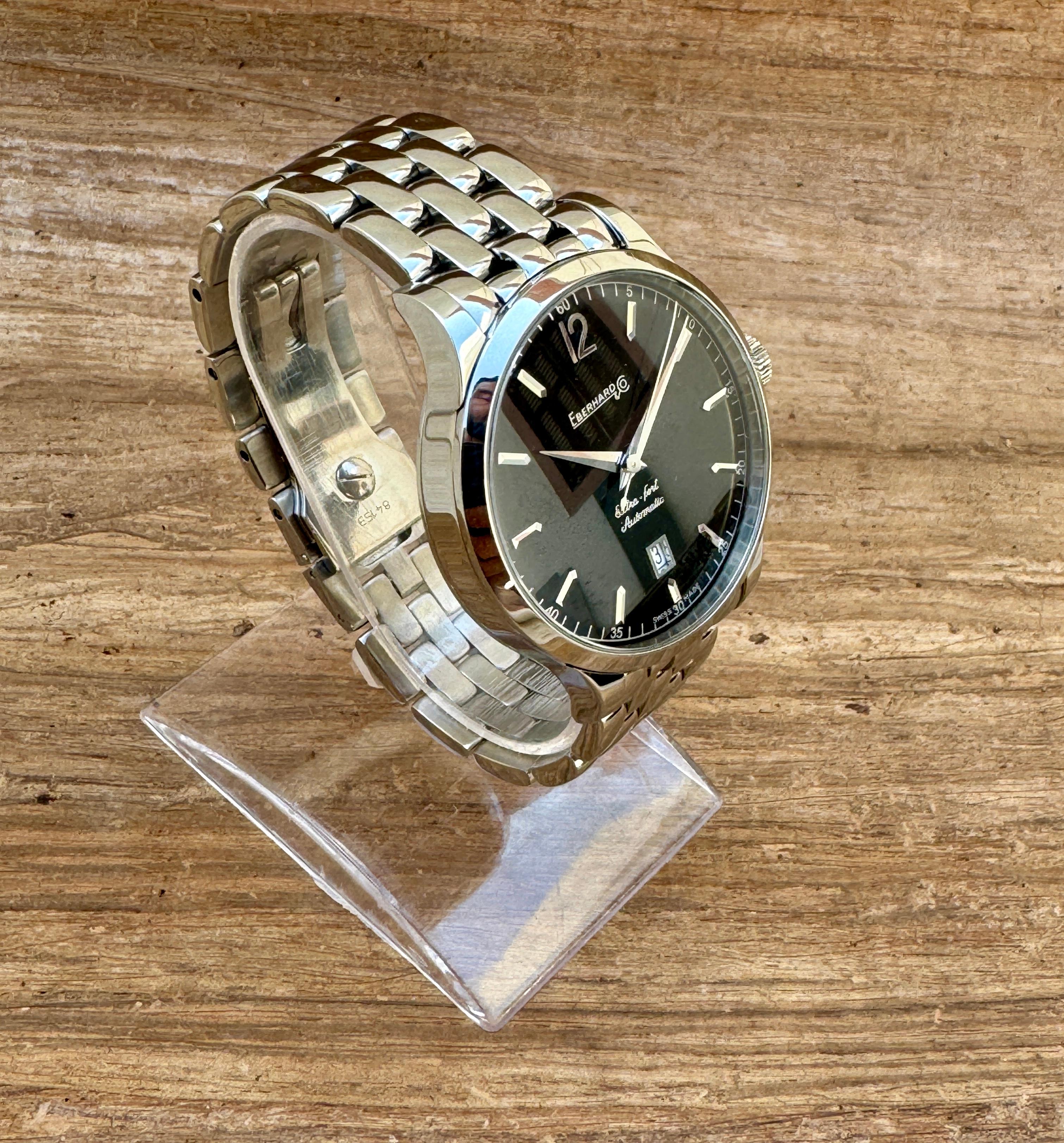 Eberhard & Co. Montre extra-Fort 41029 en acier inoxydable Pour hommes en vente