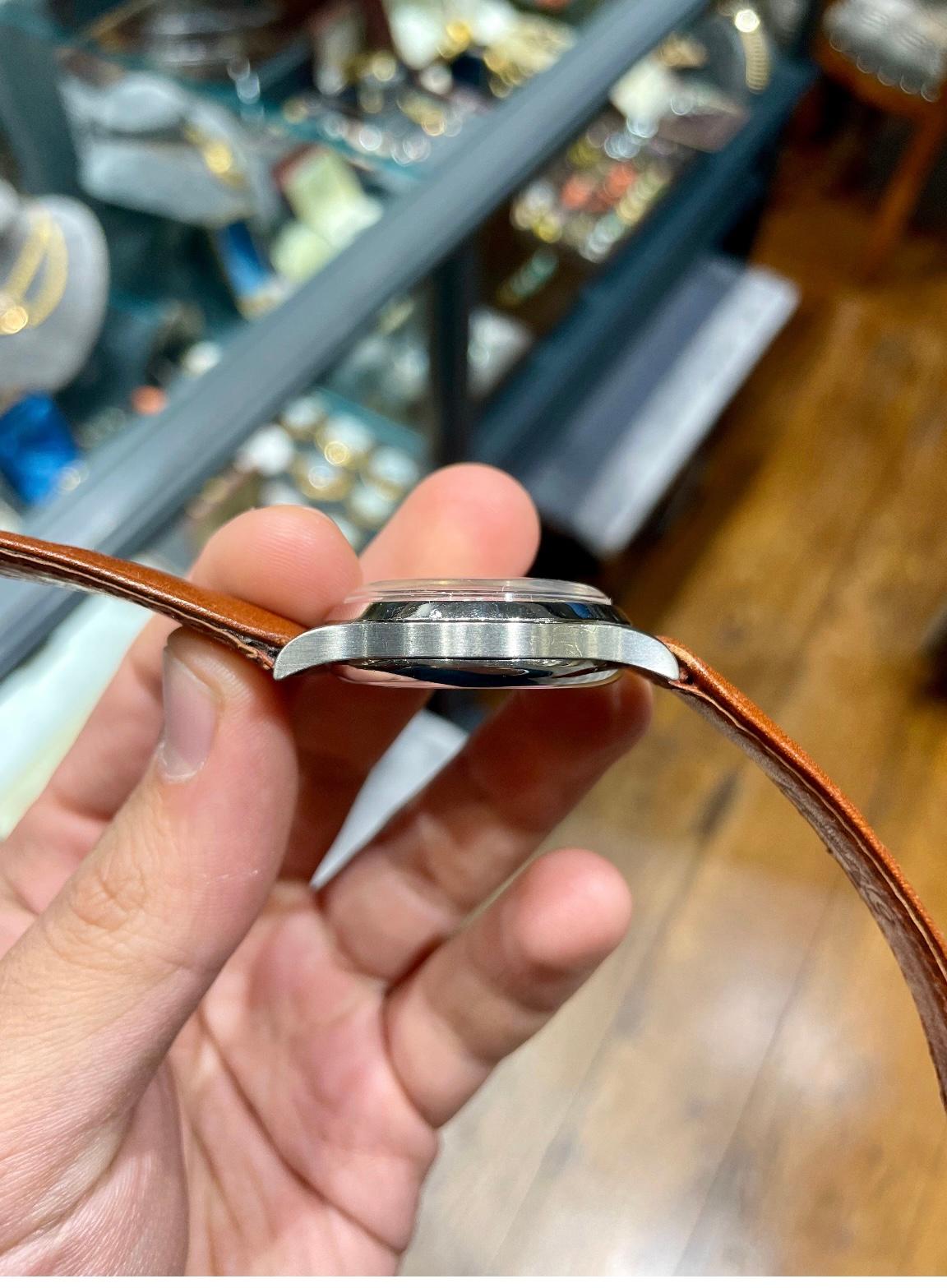 Eberhard & Co. Contograf Chronograph Armbanduhr aus Edelstahl im Zustand „Hervorragend“ in Firenze, IT