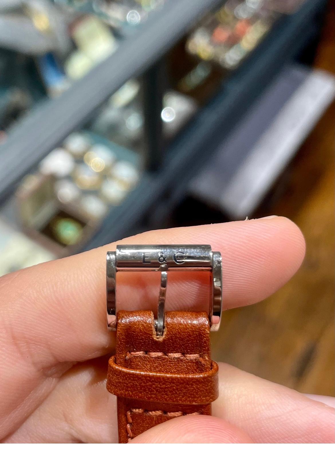 Eberhard & Co. Contograf Chronograph Armbanduhr aus Edelstahl 3
