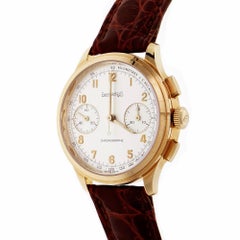 Eberhard & Co. Gelbgold Old Flyer Chronograph Hand-Armbanduhr Ref 30056