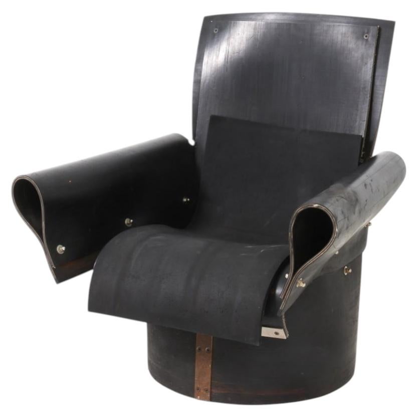 Eberhard Eckerle German Rubber Lounge Chair C. 1970s im Angebot