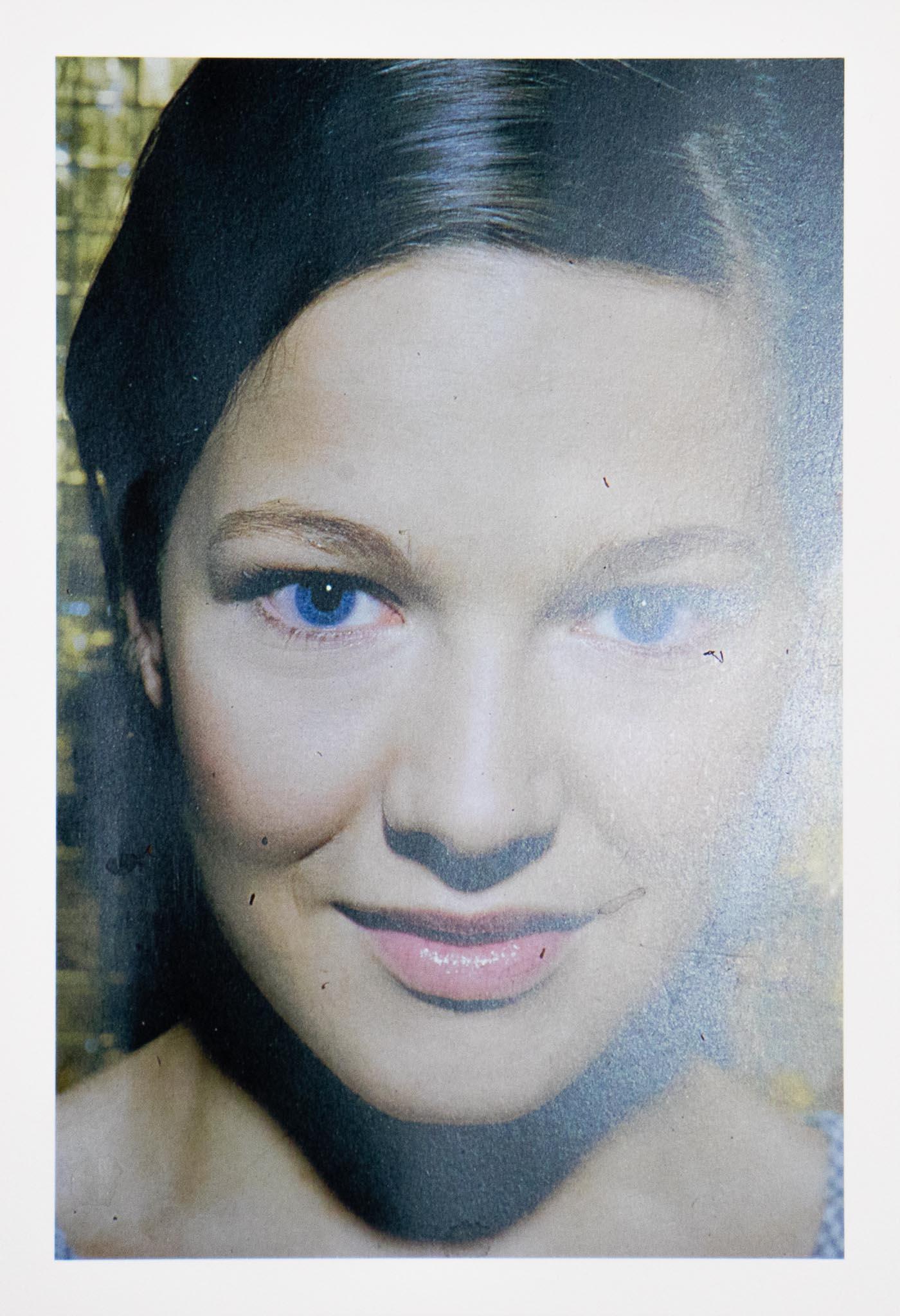 Eberhard Havekost Portrait Print - Gesicht - Ditone print on Hahnemühle paper