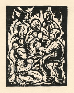 Antique original woodcut