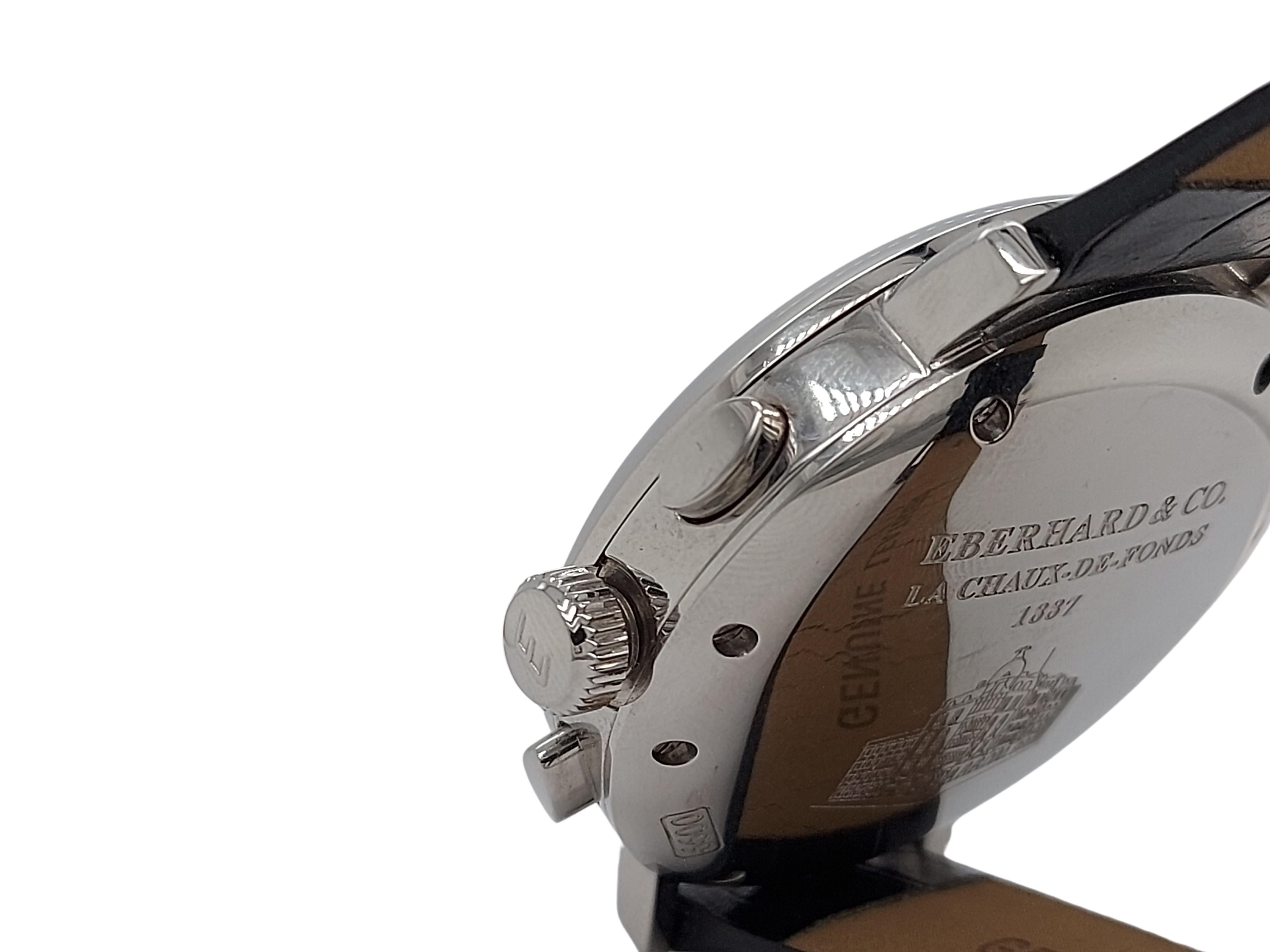 Eberhard Wrist Watch 31039, Automatic Automatic Winding Triple Moon Chronograph 2