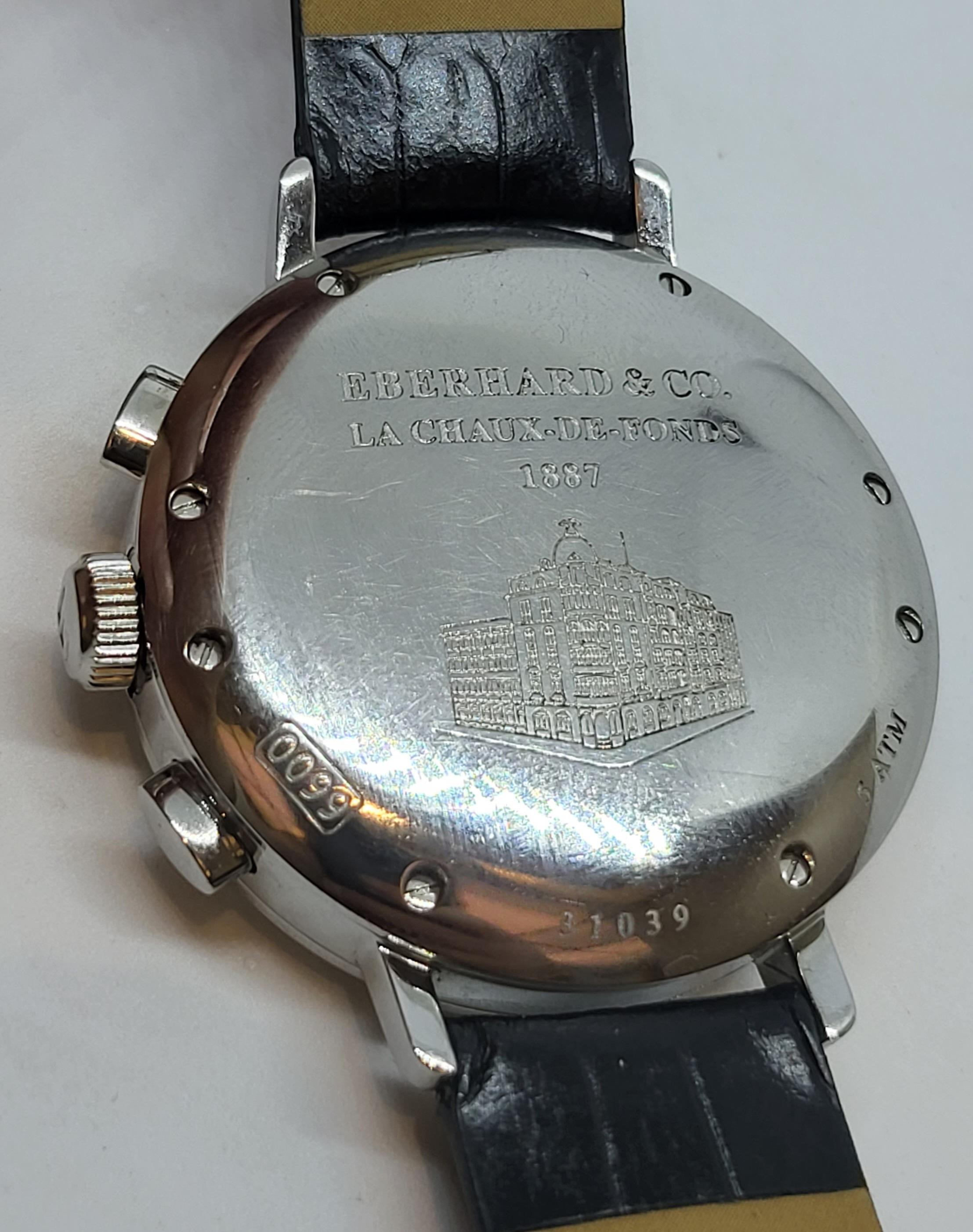 Eberhard Wrist Watch 31039, Automatic Automatic Winding Triple Moon Chronograph 8