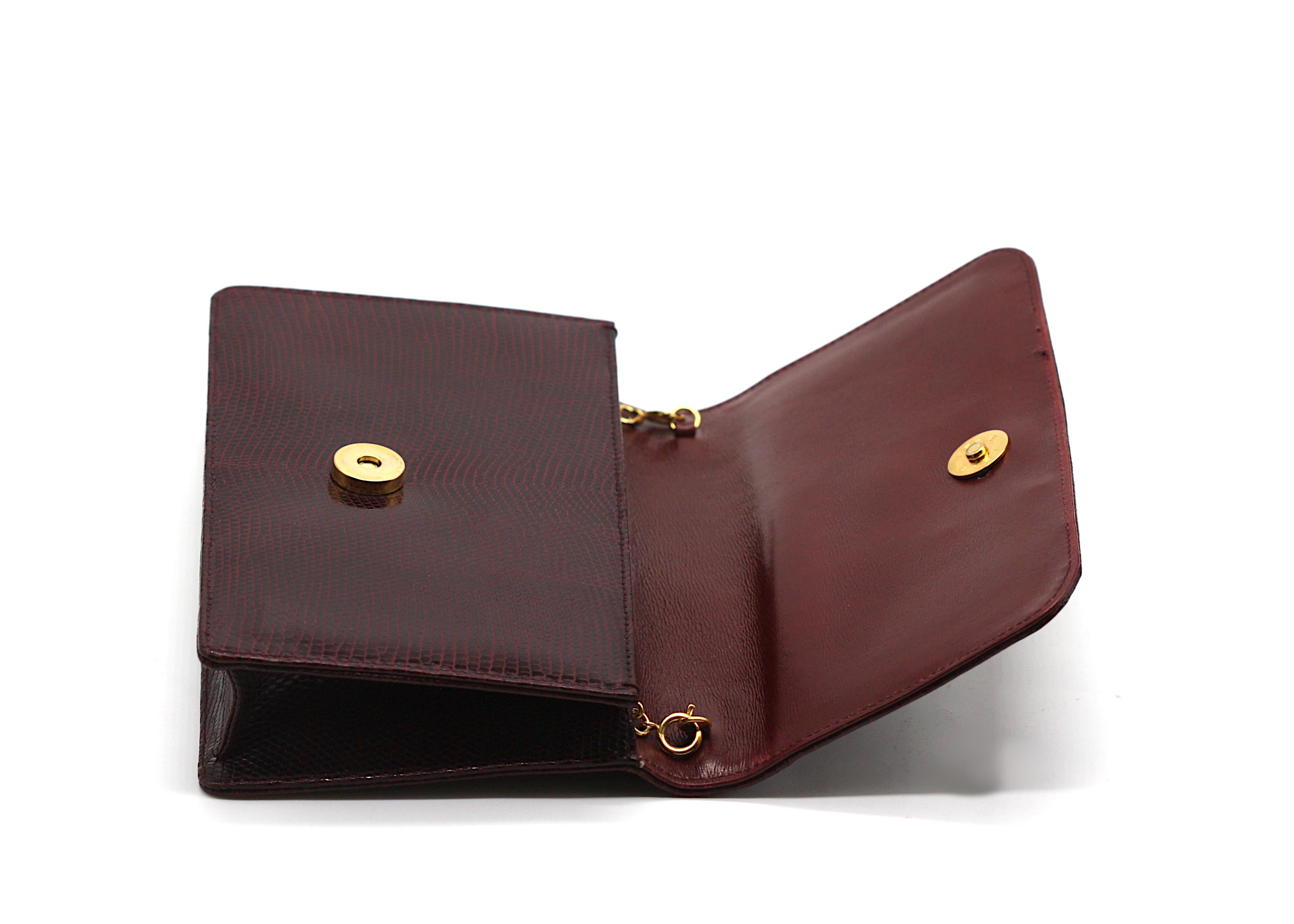 Eberle Brazilian Snake Skin and Enamel Clutch In Good Condition For Sale In West Palm Beach, FL