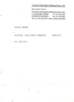 Chuck Berry Pointing to Audience Vintage Original Photograph