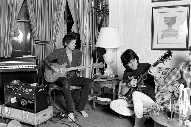 Ebet Roberts - Keith Richards and Ronnie Wood by Ebet Roberts For Sale at  1stDibs